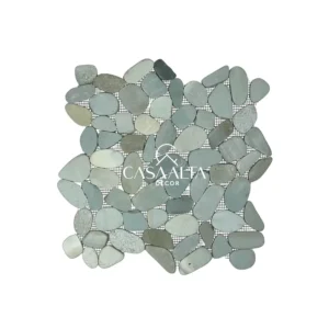 Seixo Telado Verde Sliced em Placa 30x30cm - Imagem 2